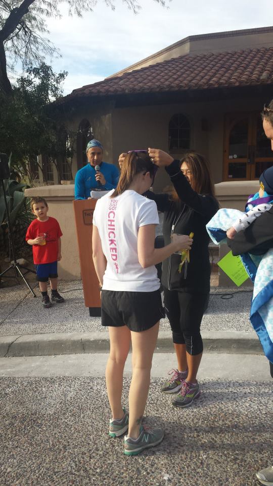 My "You Just Got Chicked" shirt was very apropos :)