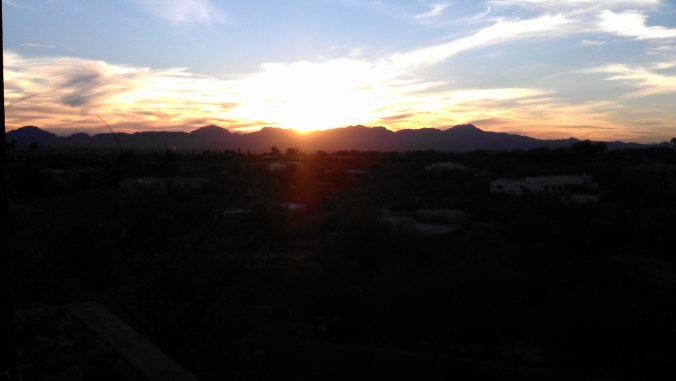 Sunset in Tucson - gorgeous weekend spent in the foothills for work.
