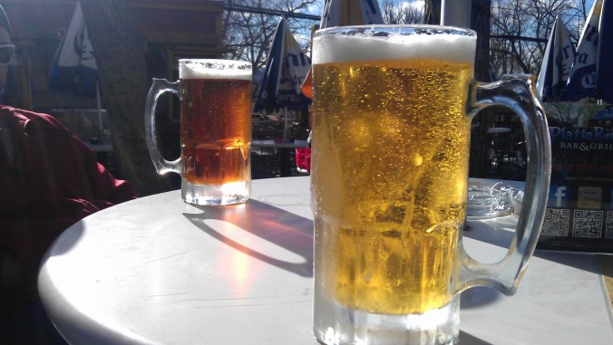 Obligatory post-training happy hour shot at the Platte River Bar - they have an amazing patio! 