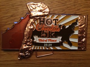 Surprise! Received my Hot Chocolate 5K award in the mail