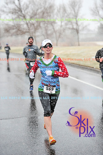 Cold, snowy and wet Superior Stocking Run the next day - BRRR!!